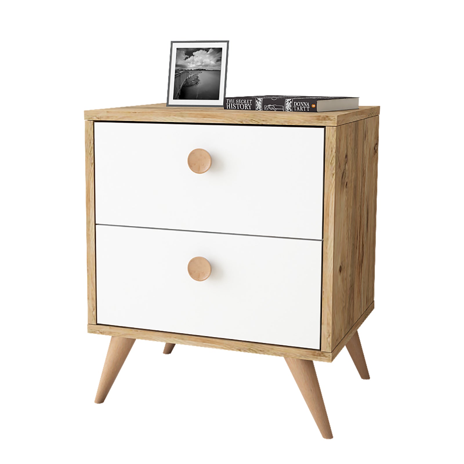 Daisy-S - אורן-לבן – שידת לילה