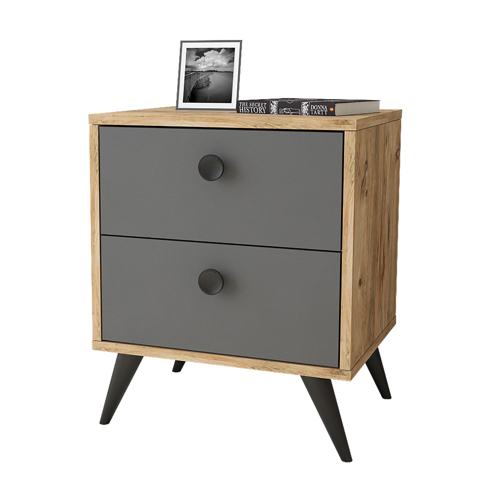 Daisy-S - אורן-פחם – שידת לילה