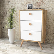 Daisy-VL68-L - אורן-לבן – שידת מגירות