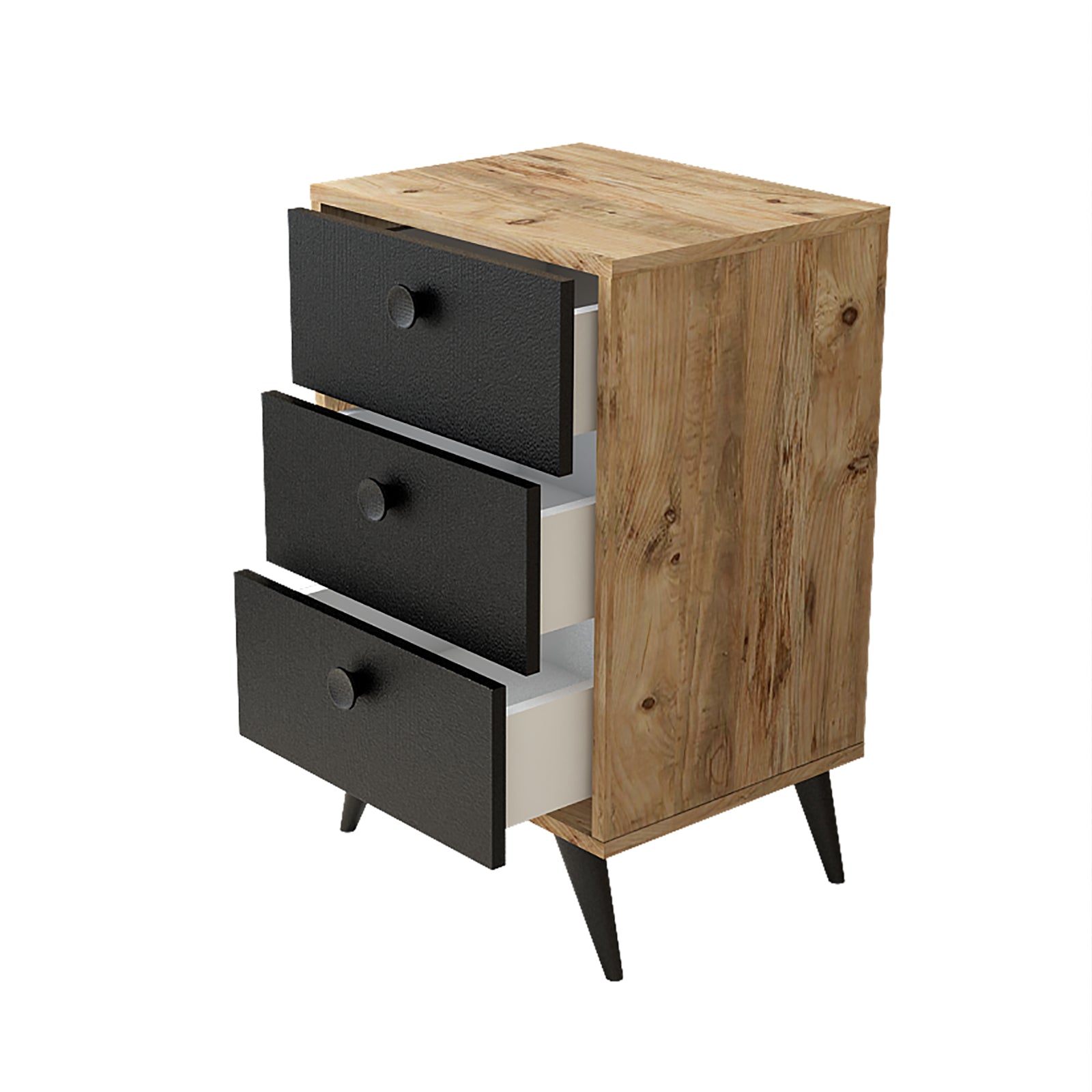 Daisy-VL68-L - אורן שחור – שידת מגירות