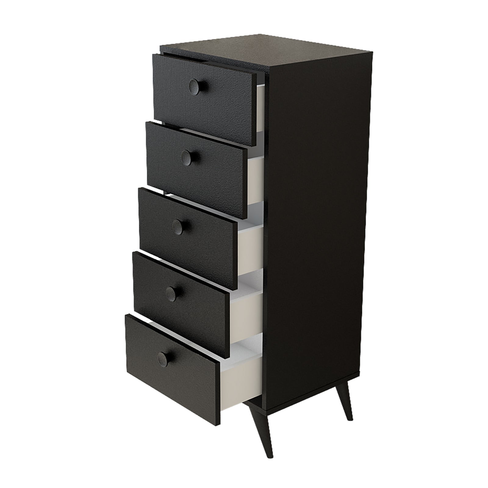 Daisy-tall VL70 - שחור - שידת מגירות