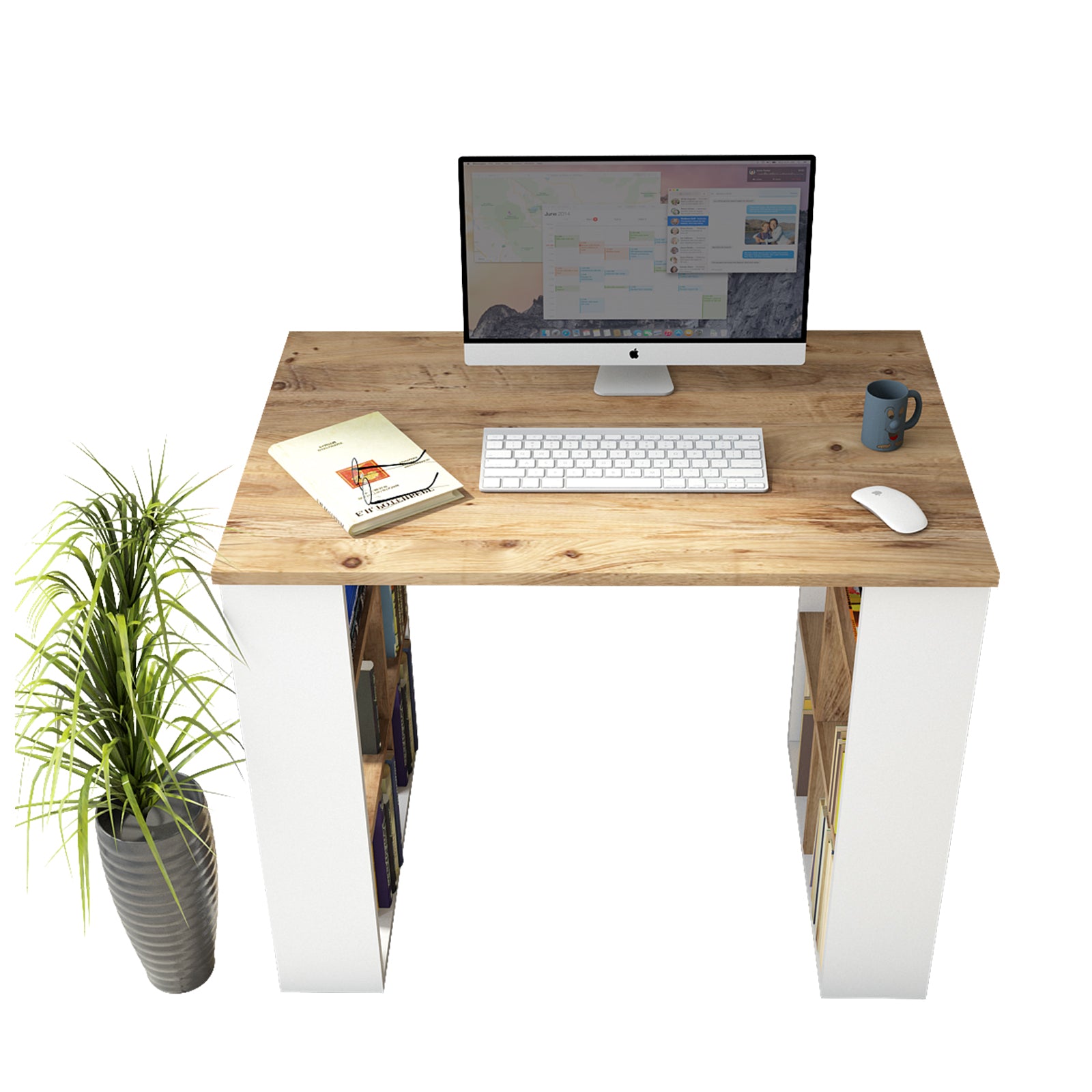 Rogen BR1 - אורן לבן– עמדת עבודה מעוצבת