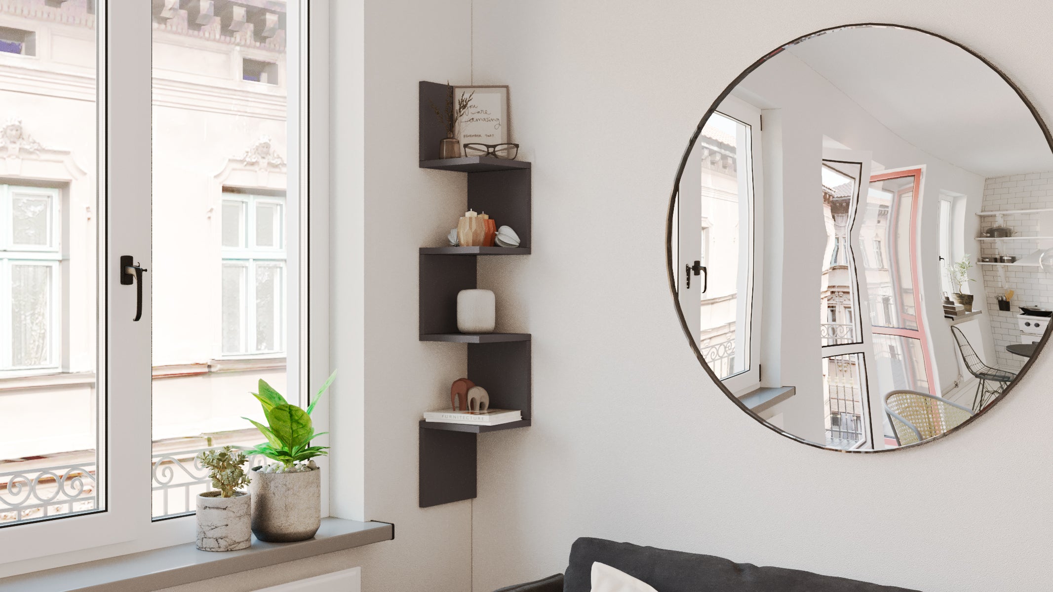 Kars  פחם – מדף תליה מעוצב