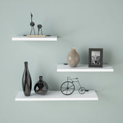 Lines  - לבן – שלישיית מדפים צפים