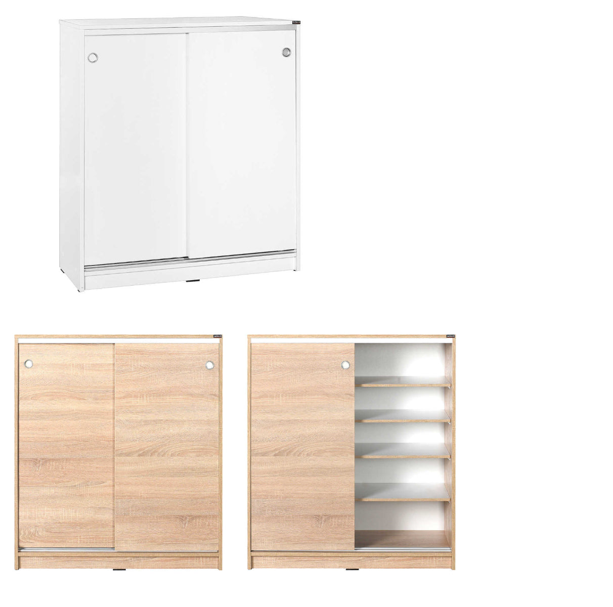 ג'ייס - DR-322  – ארון הזזה רב תכליתי נמוך - לבן