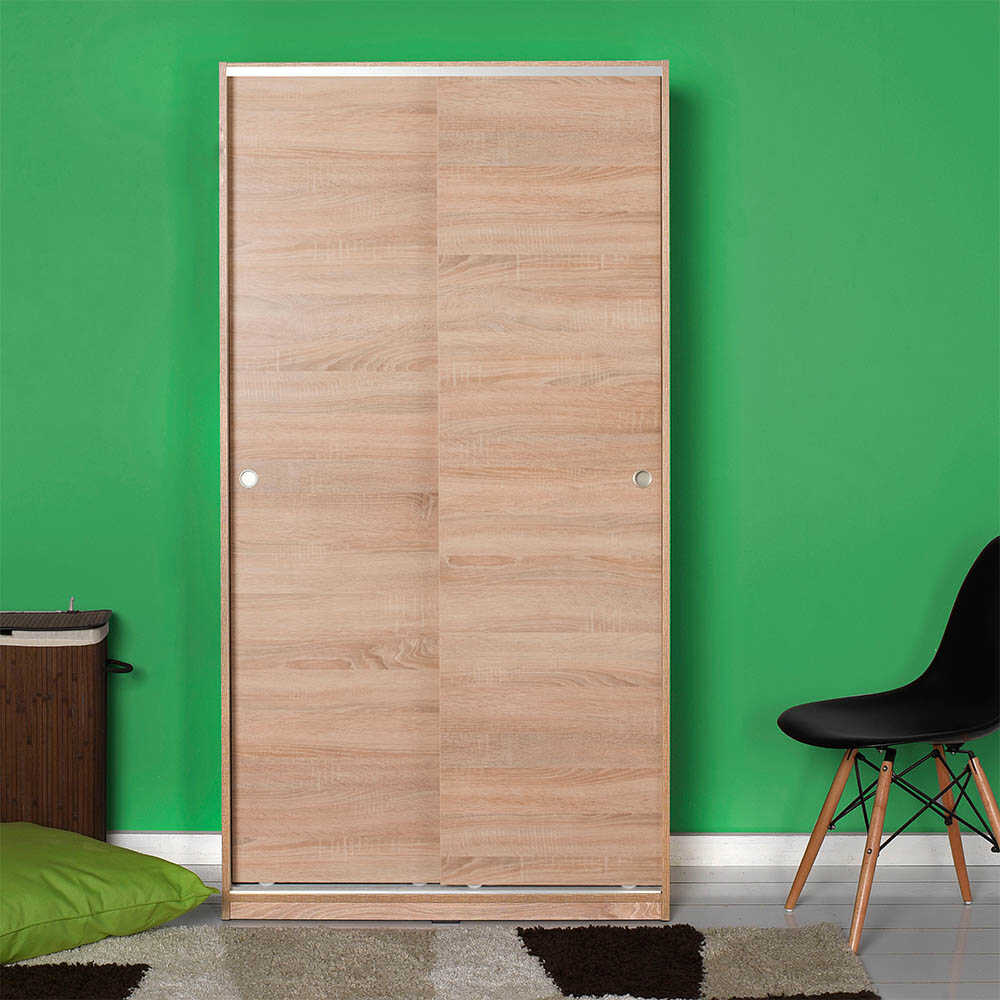 גלייד WD436 - חום -סונומה ארון תליה ומדפים עם דלתות הזזה