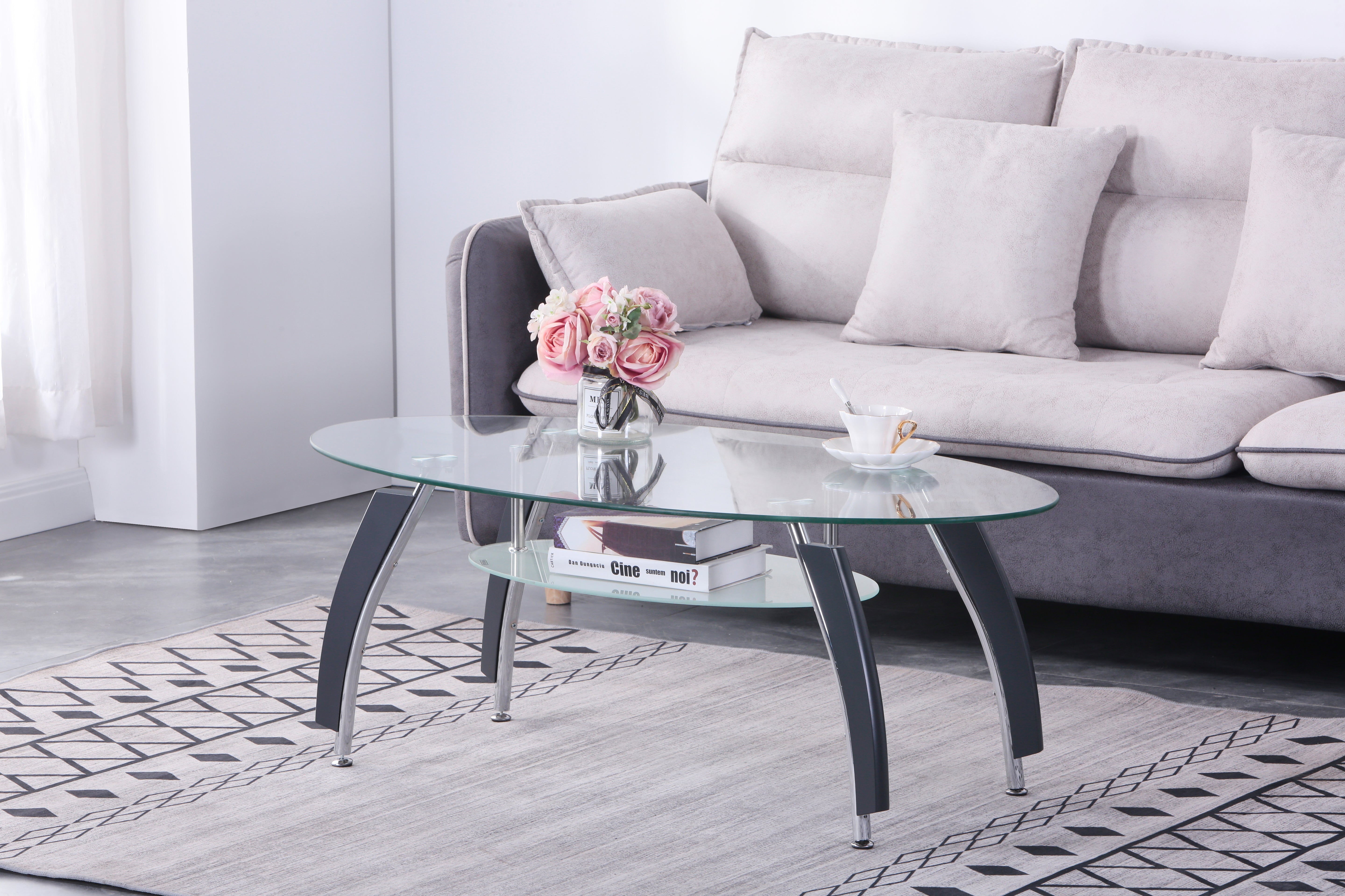 לאציו רגליים אפורות - שולחן קפה