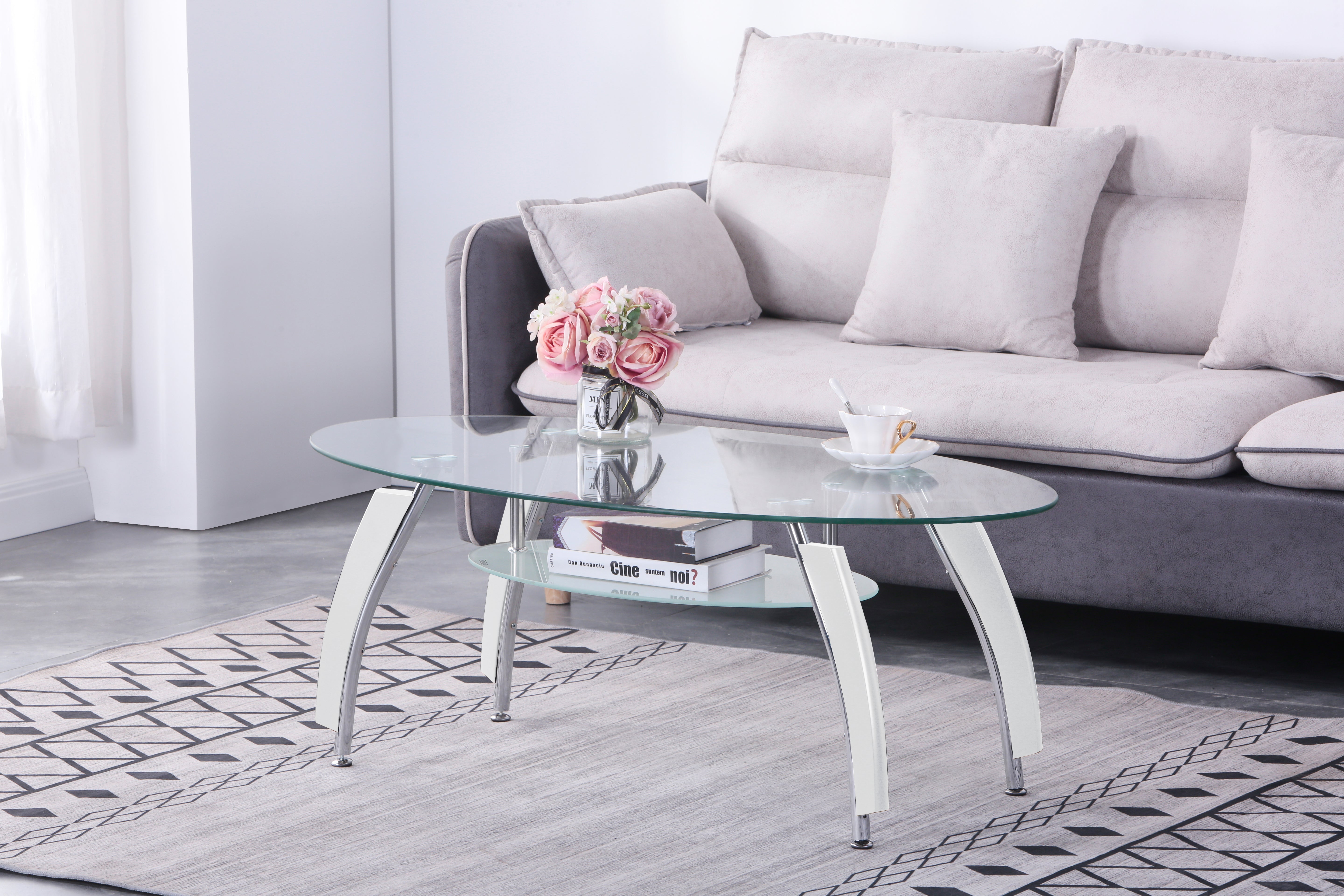 לאציו רגליים לבנות - שולחן קפה