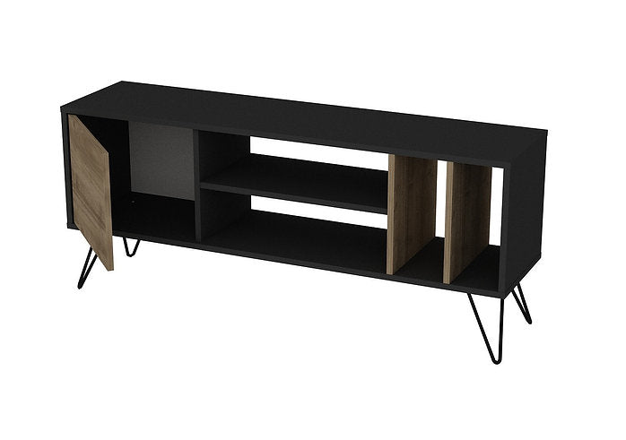 מזנון טלוויזיה מעוצב - MISTICO 140 - אגוז - שחור