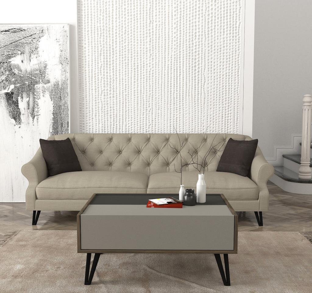 בורגס DE8130 – שולחן סלון בסגנון כפרי