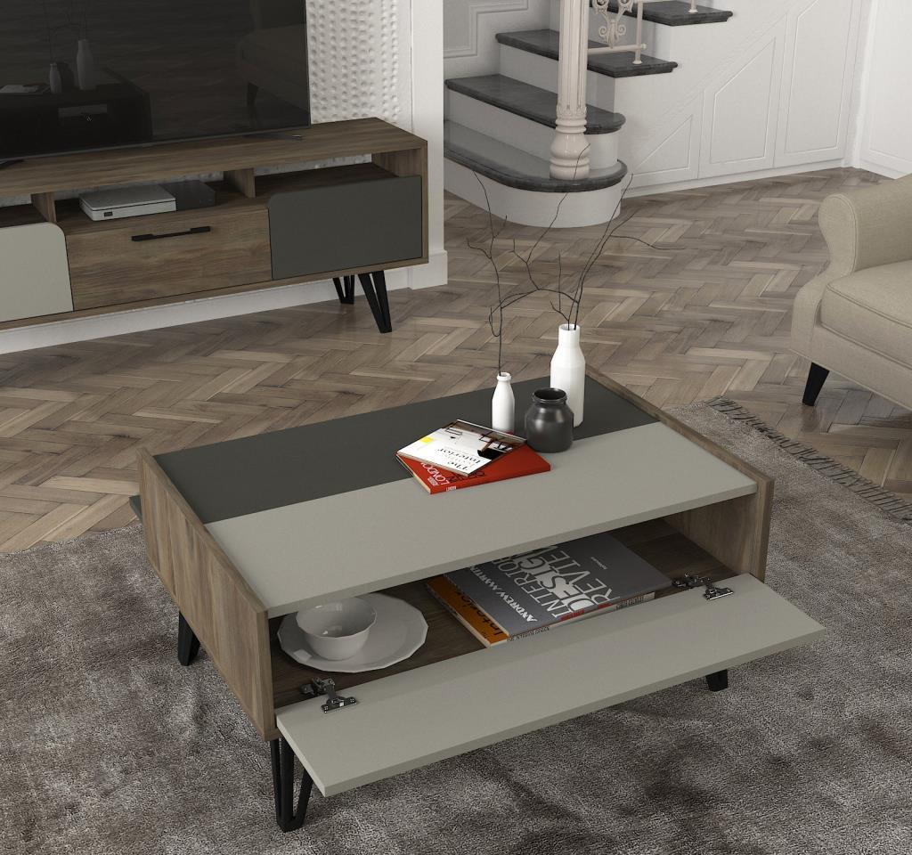 בורגס DE8130 – שולחן סלון בסגנון כפרי