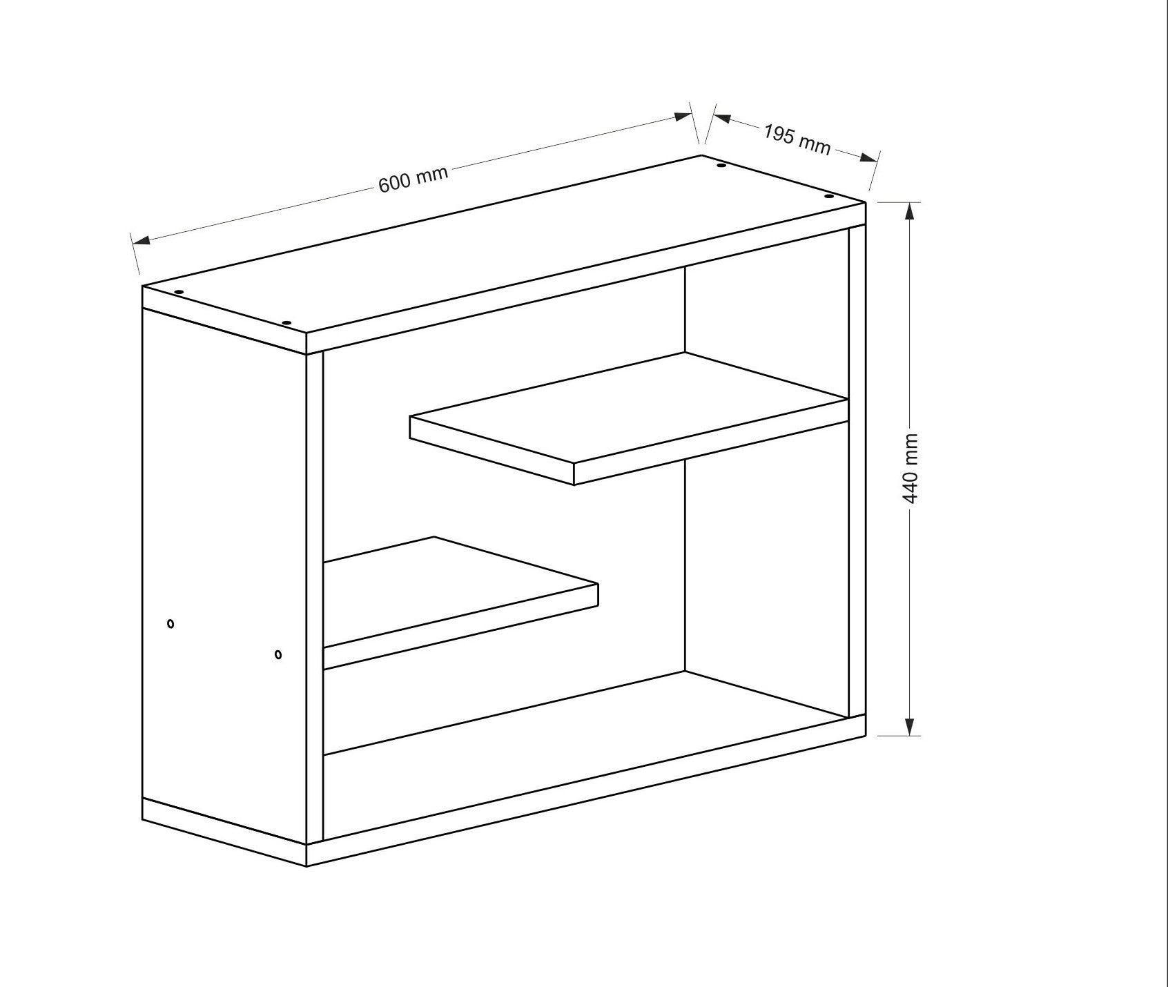 טינו אגוז DE5665 – מדף קוביה