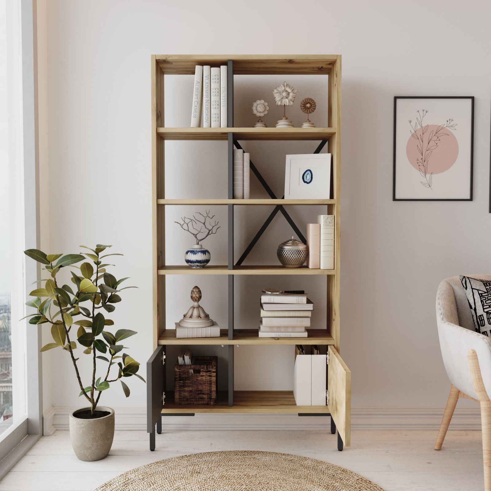 Booki BO1-KA – ספריה מעוצבת