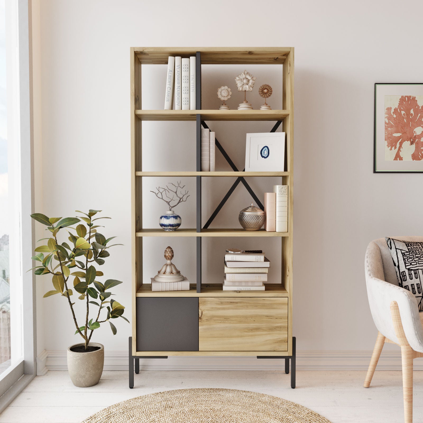 Booki BO1-KA – ספריה מעוצבת