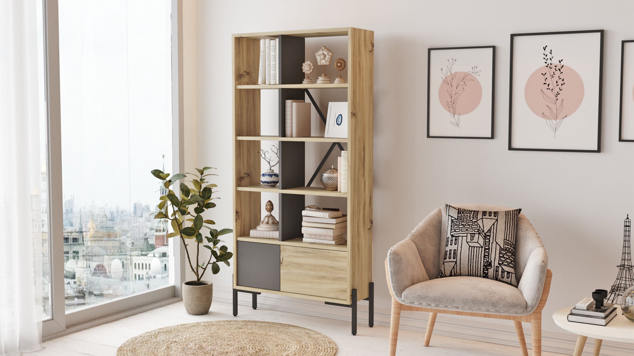 Booki BO1-KA – ספריה מעוצבת