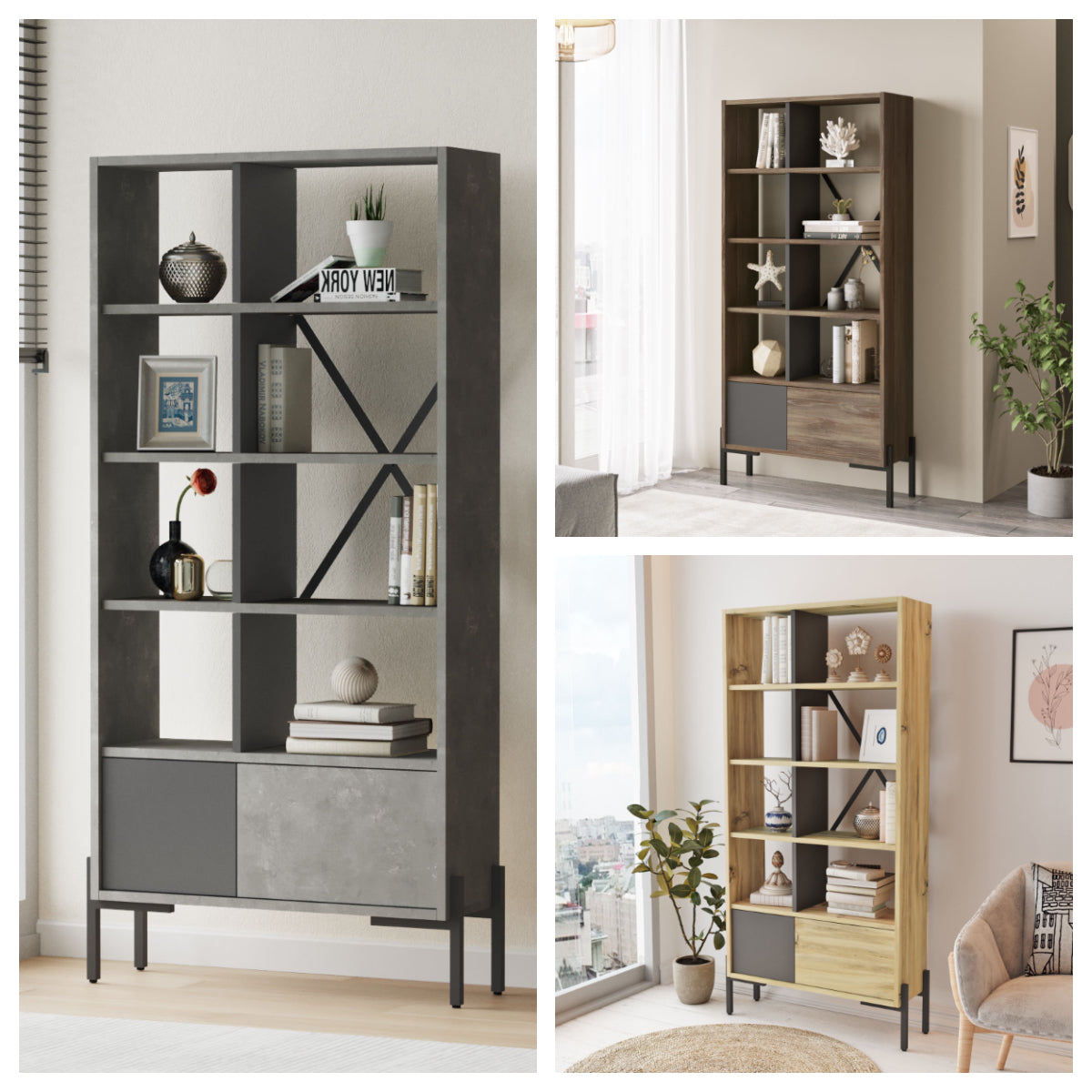 Booki BO1-KA – ספריה מעוצבת