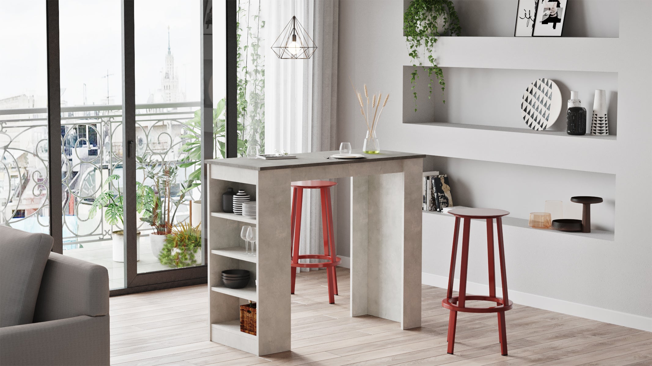 מילאנו ST1-GT – שולחן בר מעוצב