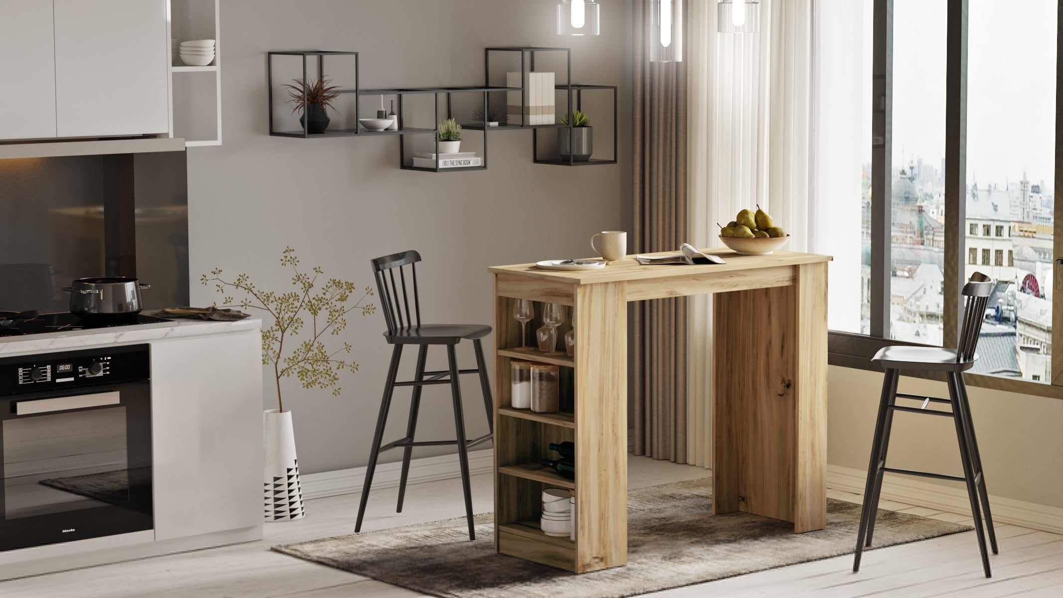 מילאנו ST1-A – שולחן בר מעוצב