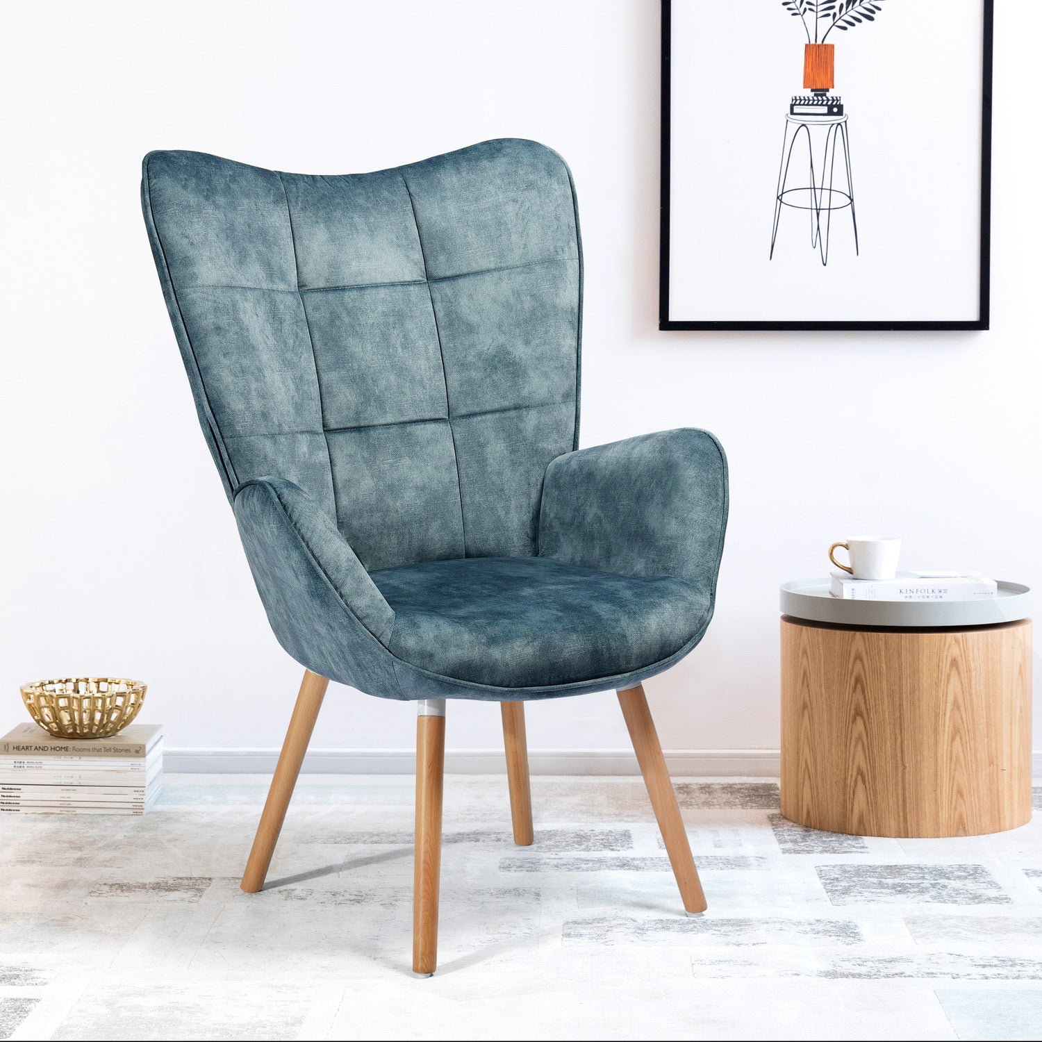 BOGDAN BLUE – כורסה מעוצבת