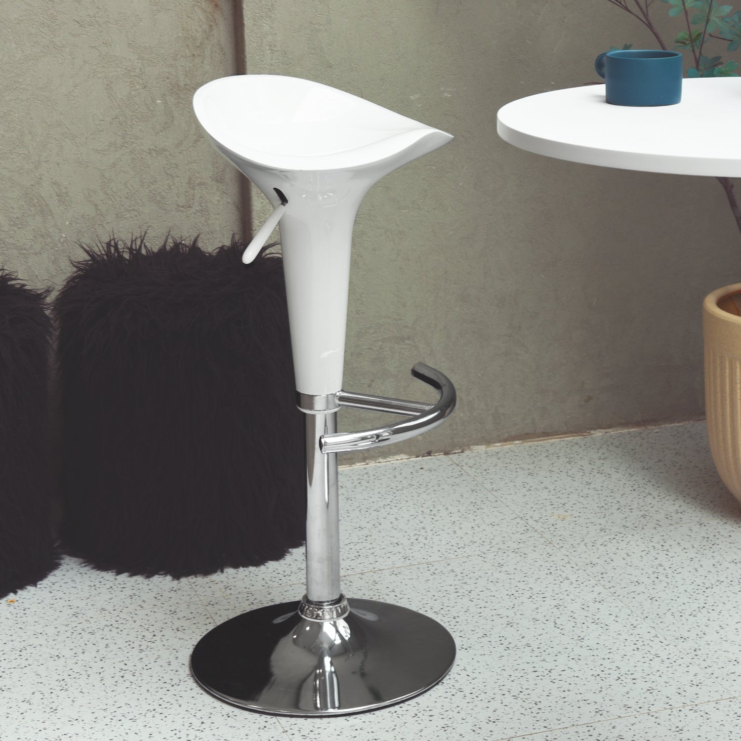 ELIJAH לבן - כיסא בר