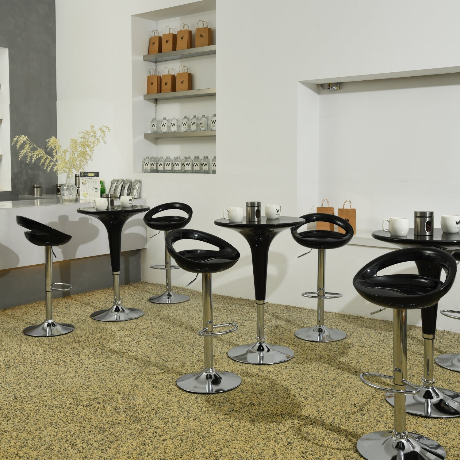 ELLEN שחור - כיסא בר