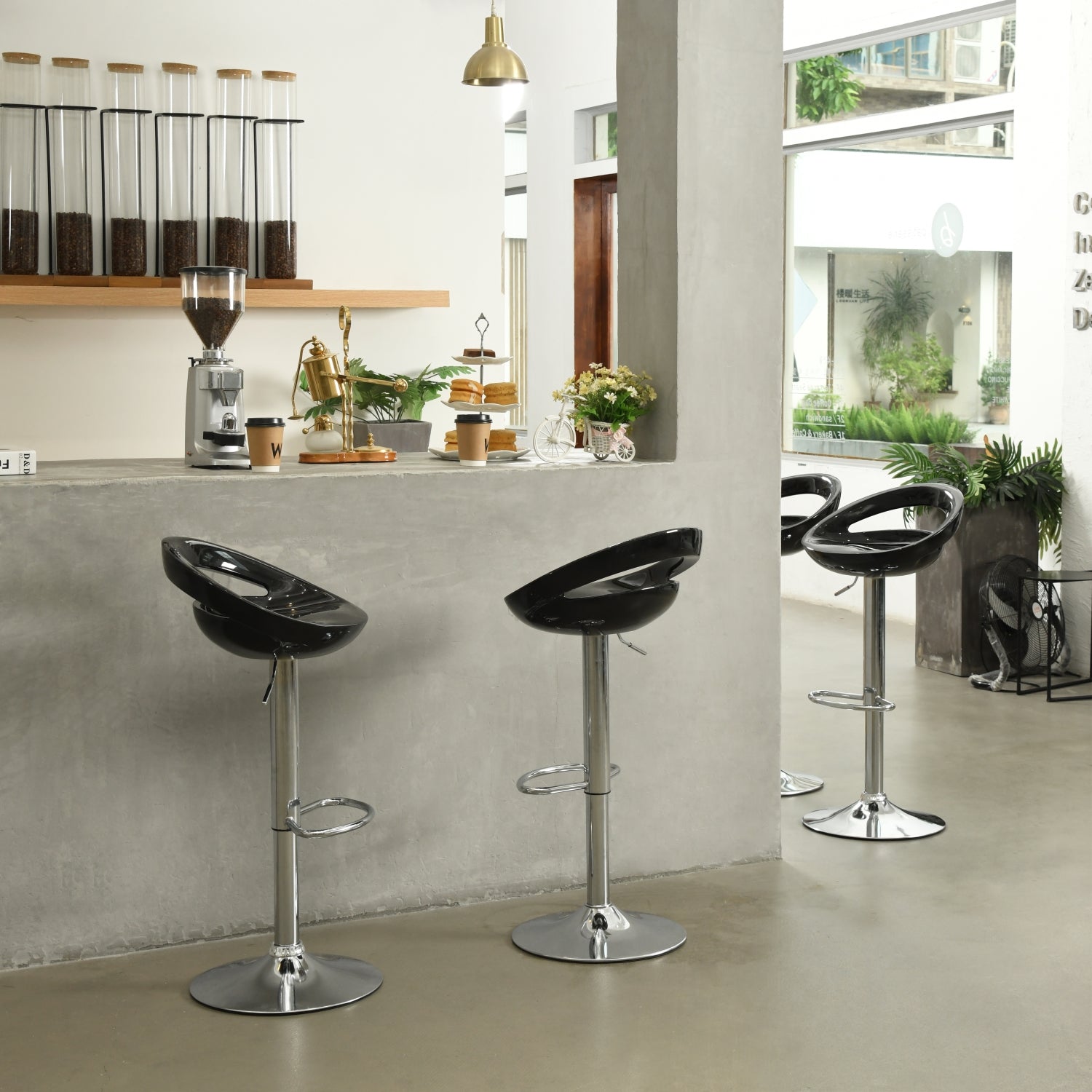 ELLEN שחור - כיסא בר