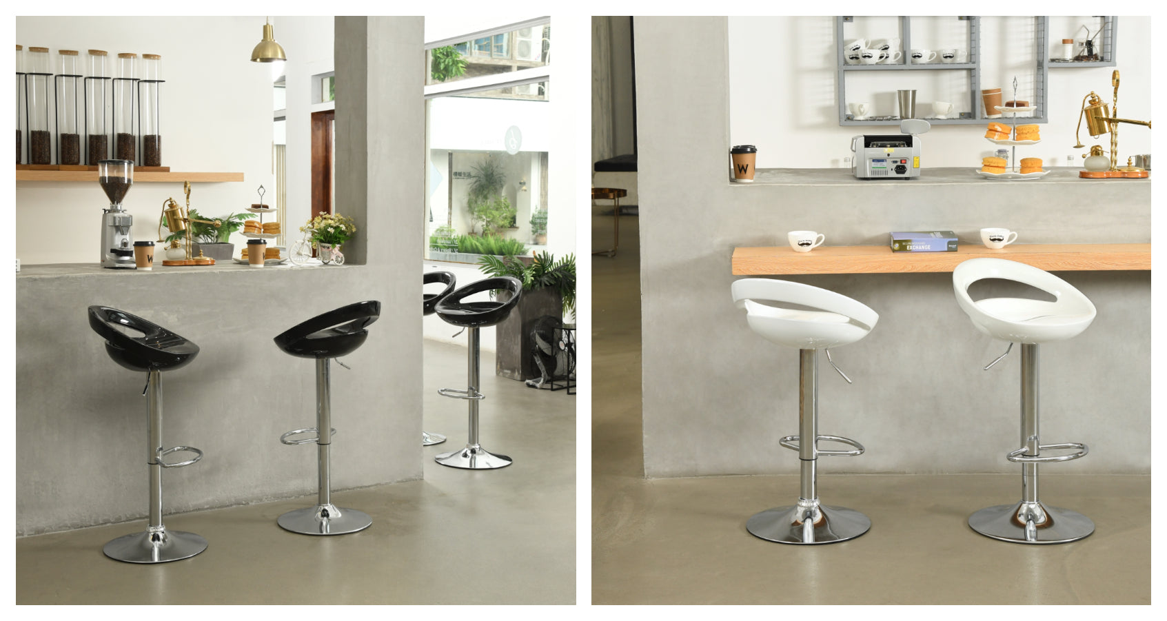 ELLEN לבן - כיסא בר