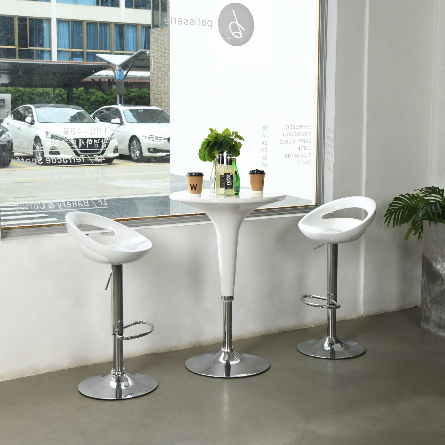 ELLEN לבן - כיסא בר