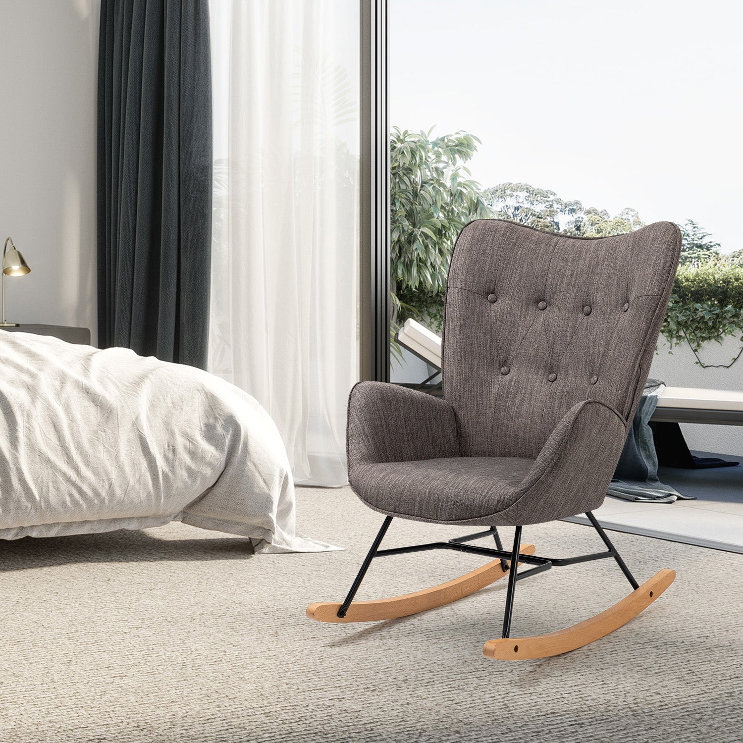 אפפינג בד אפור – כורסת נדנדה