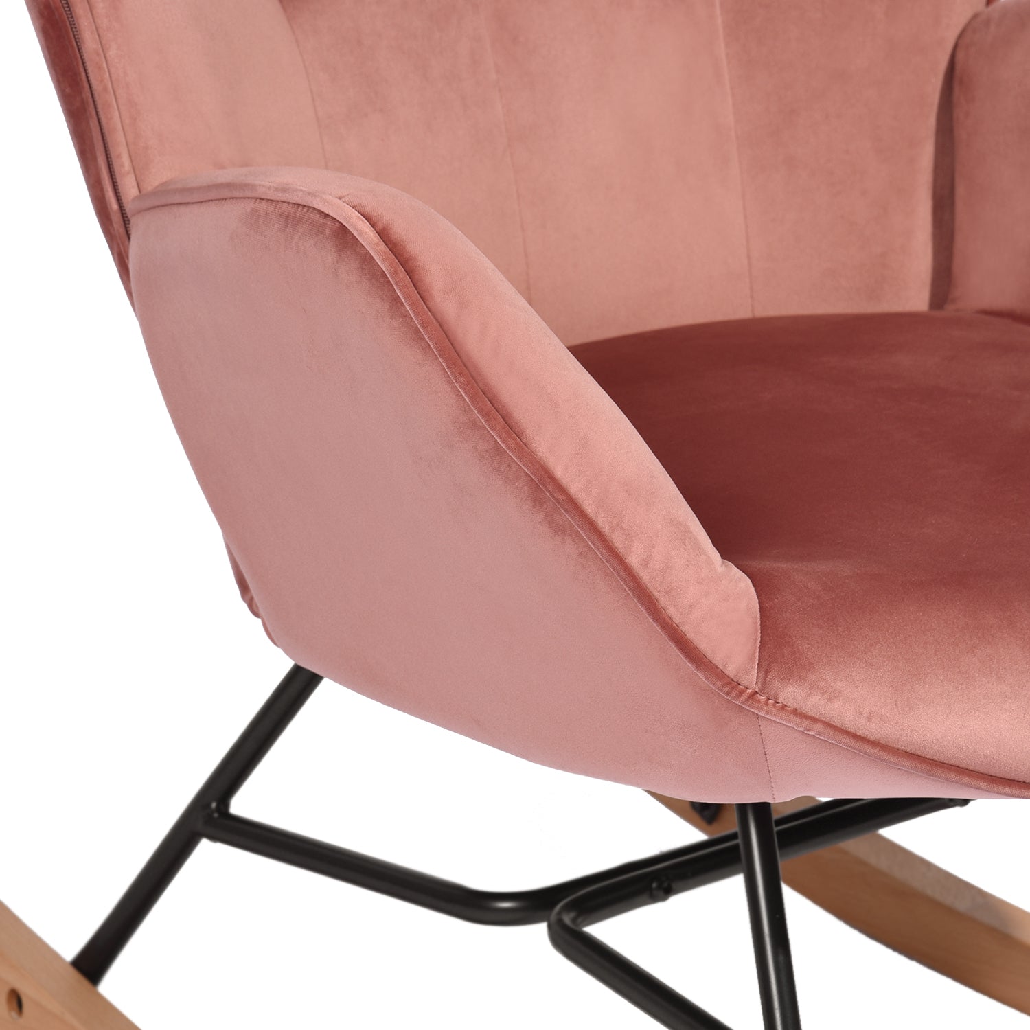 אפפינג קטיפה ורוד – כורסת נדנדה