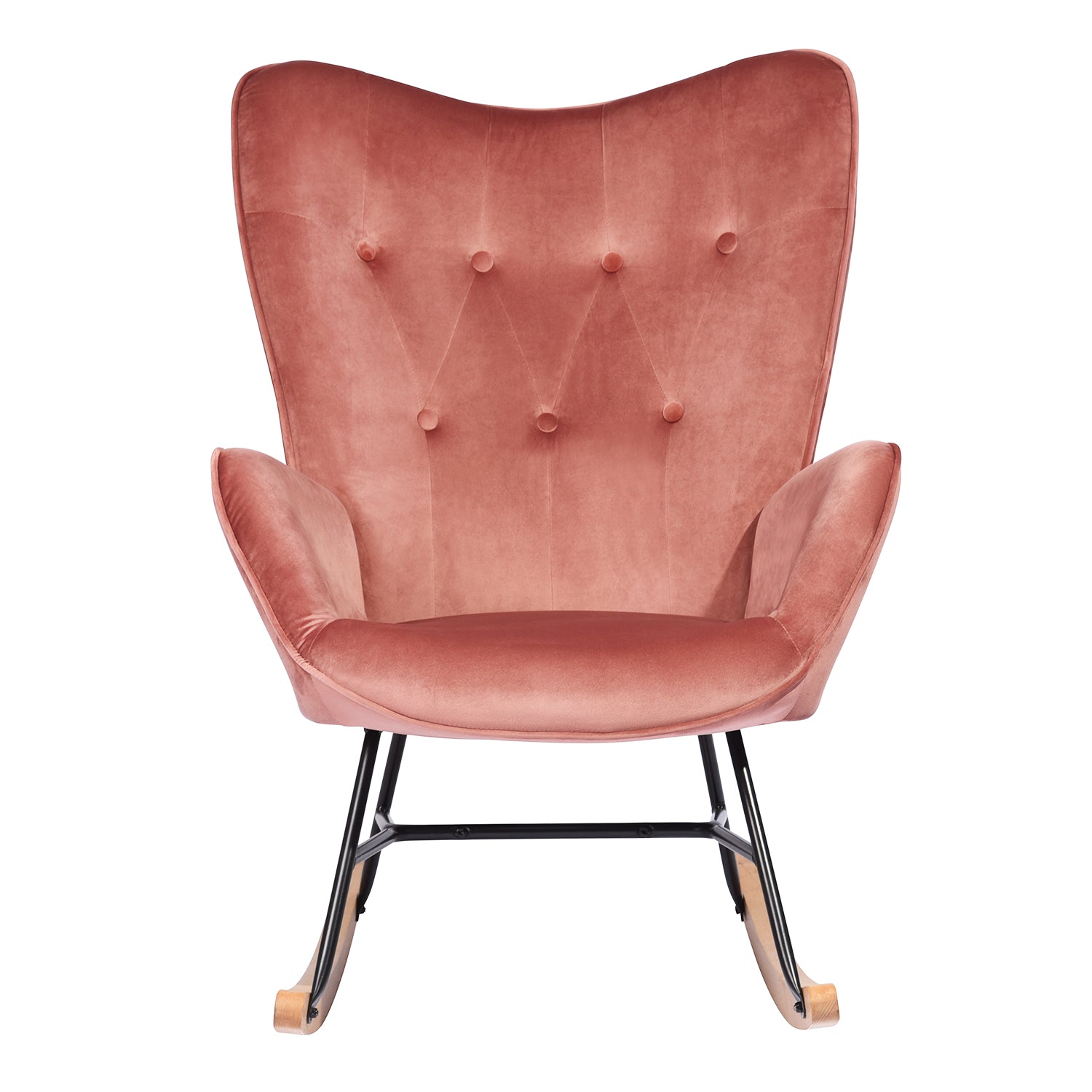 אפפינג קטיפה ורוד – כורסת נדנדה