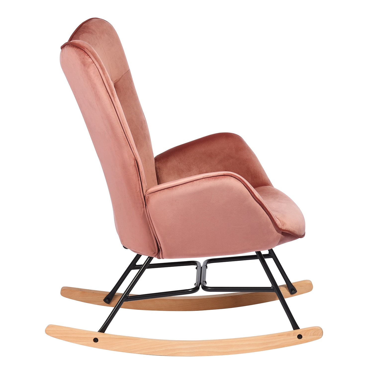 אפפינג קטיפה ורוד – כורסת נדנדה