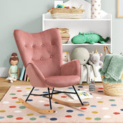 אפפינג קטיפה ורוד – כורסת נדנדה