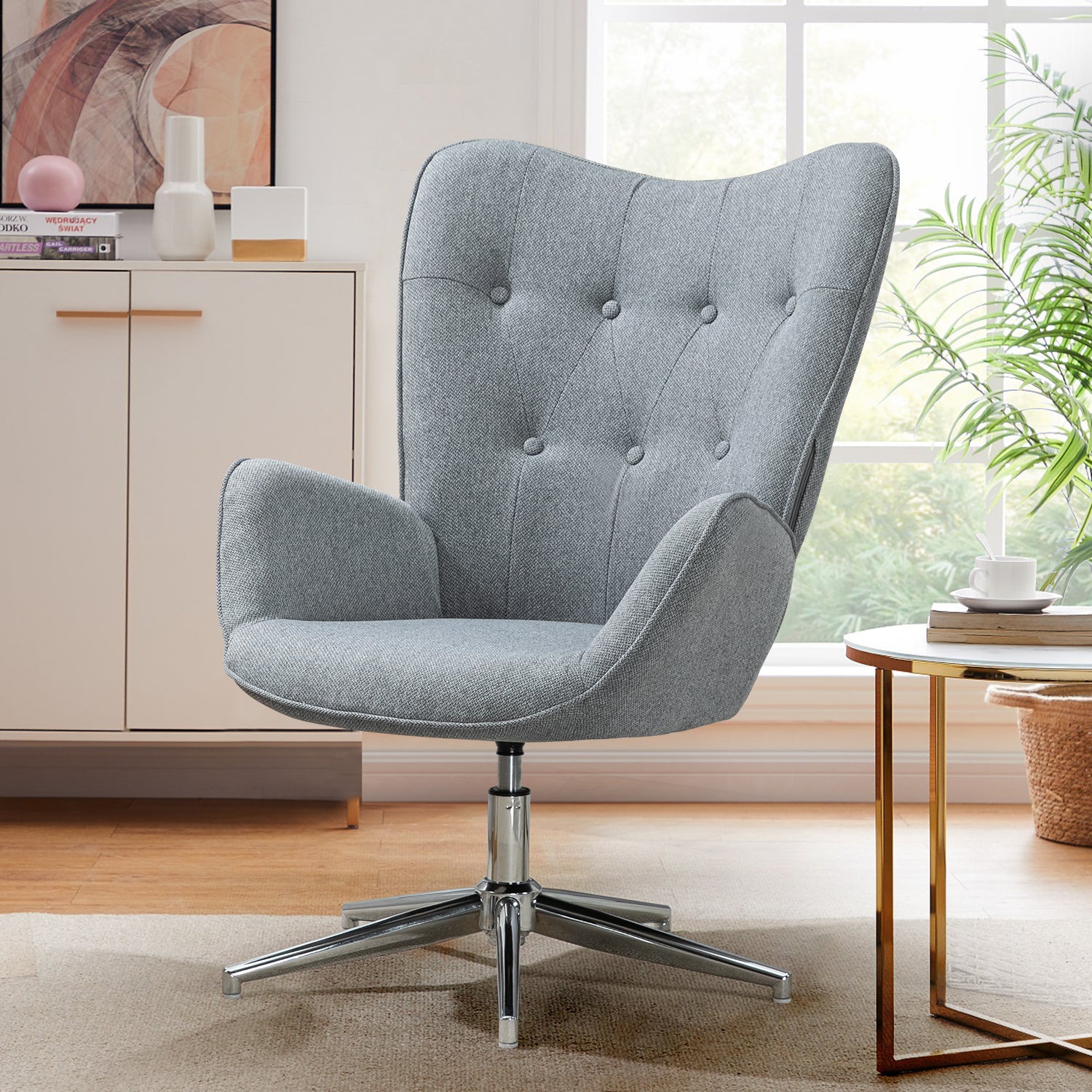 FUCHS אפור – כורסה מעוצבת