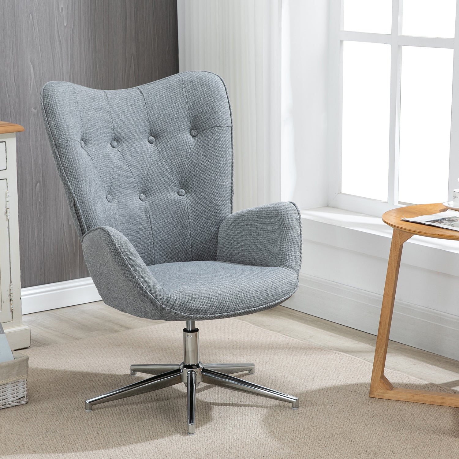 FUCHS אפור – כורסה מעוצבת