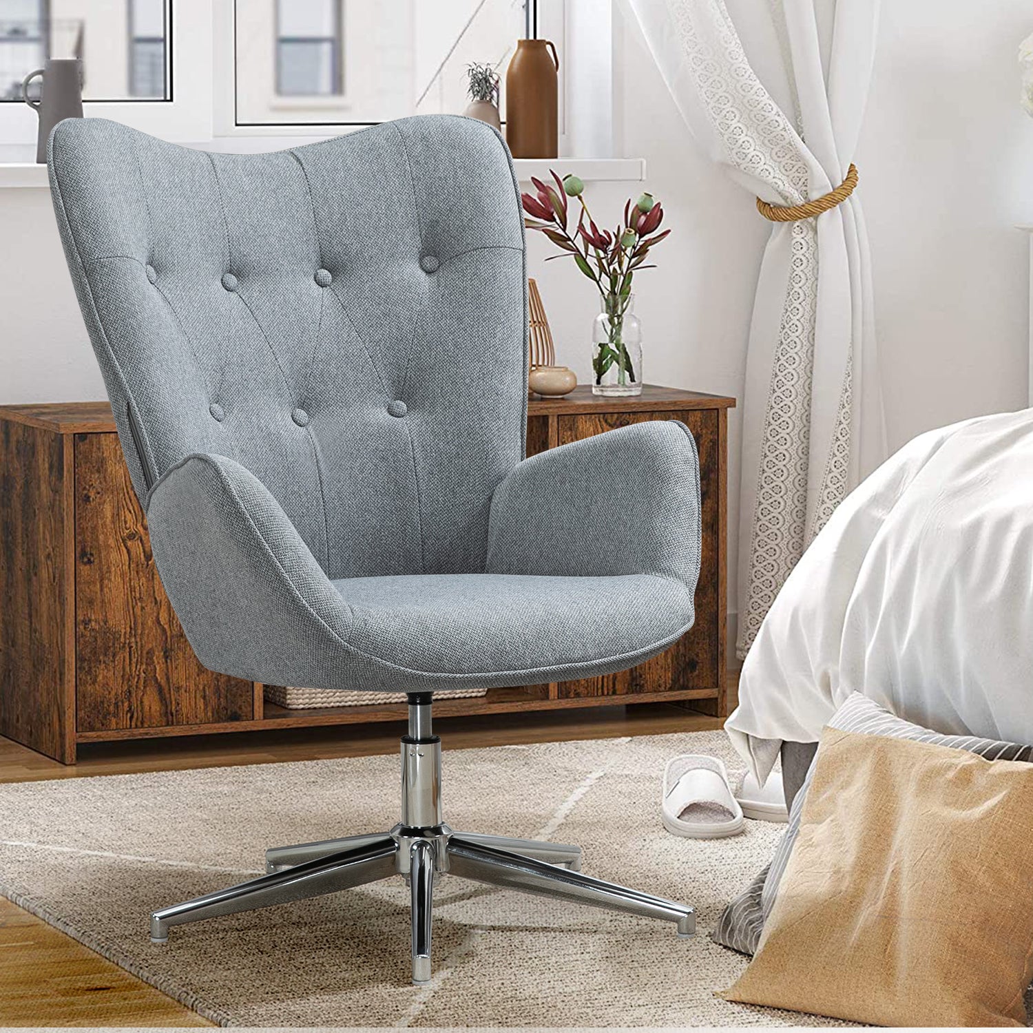 FUCHS אפור – כורסה מעוצבת