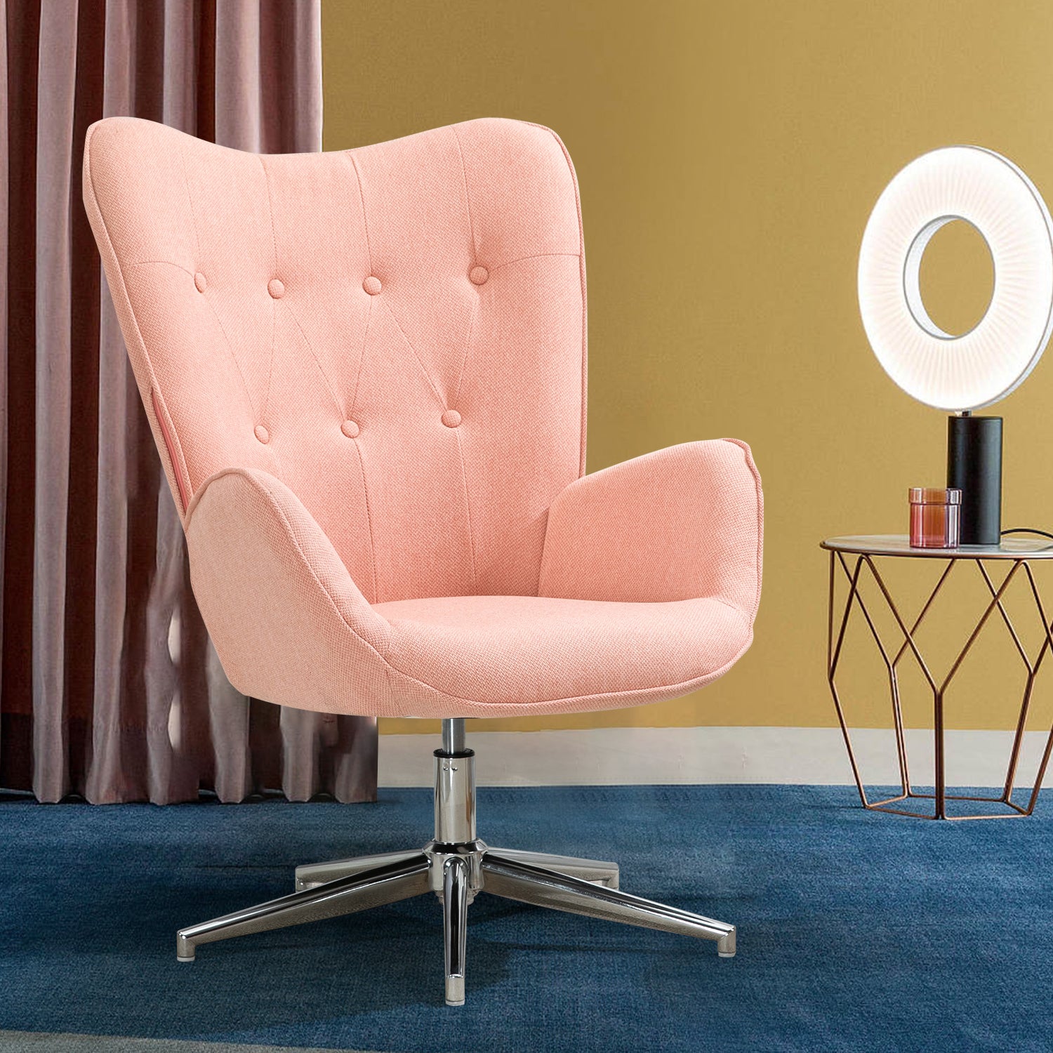 FUCHS ורוד בהיר – כורסה מעוצבת