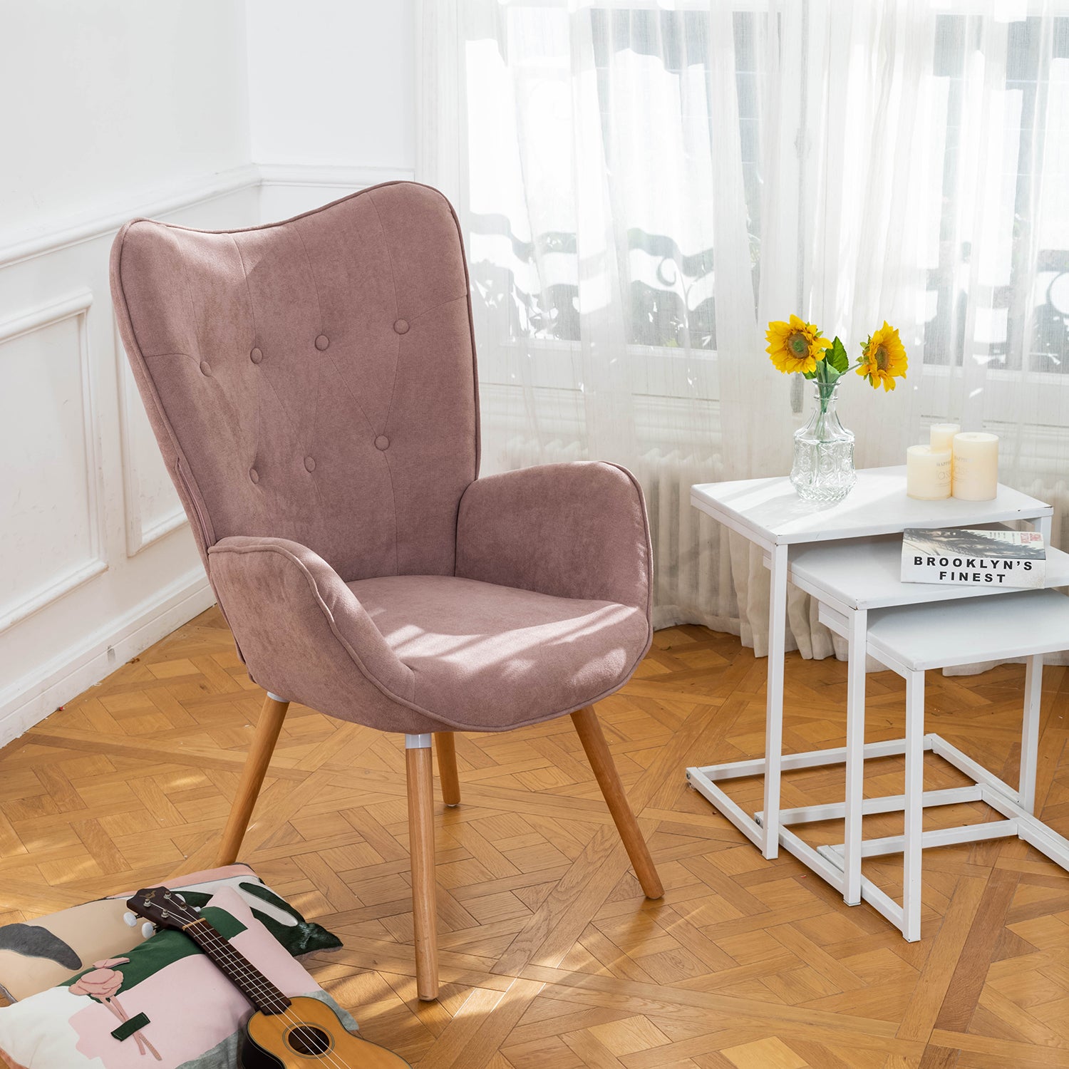 קאסי ורוד – כורסת רטרו