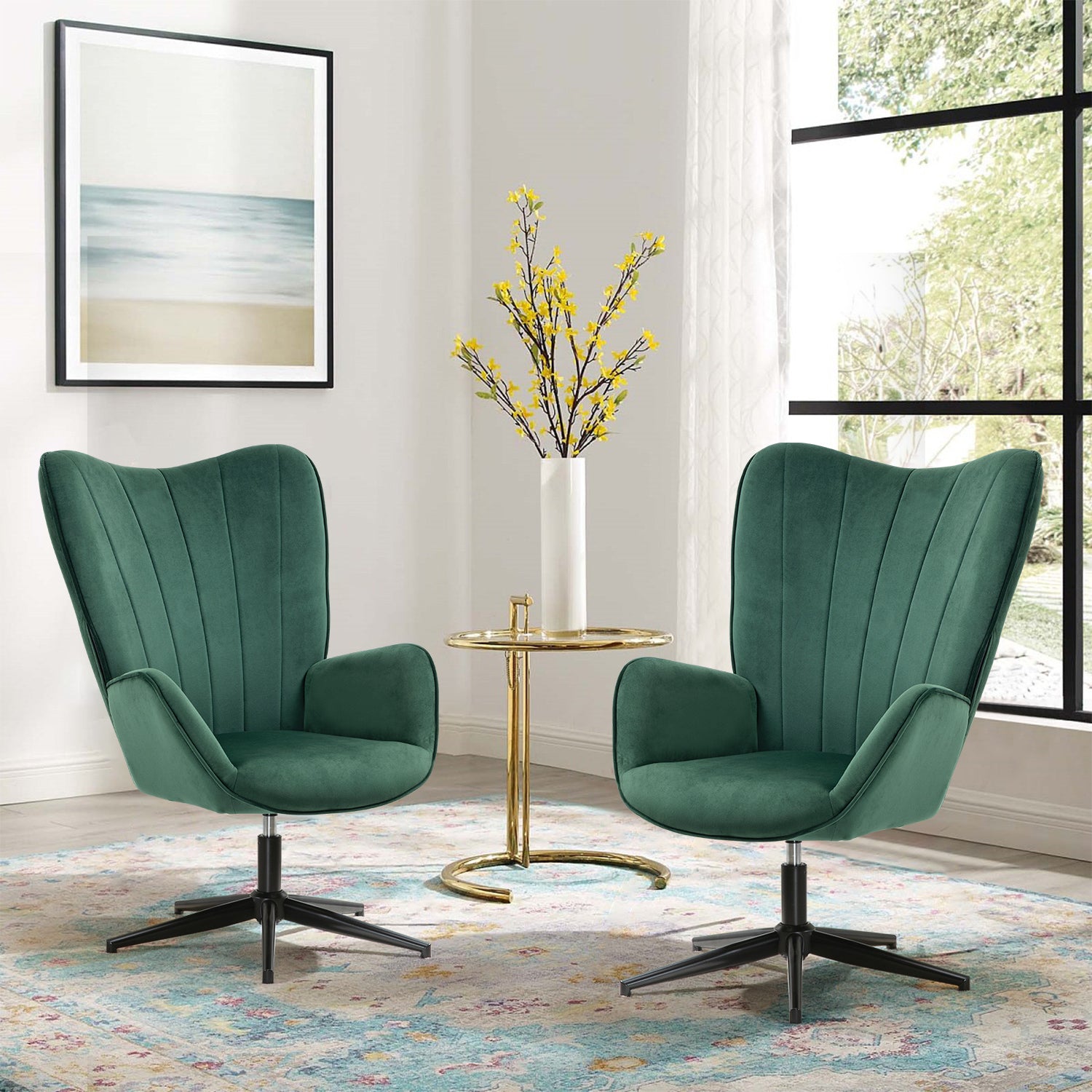 LINDELOF ירוק - כורסה מעוצבת