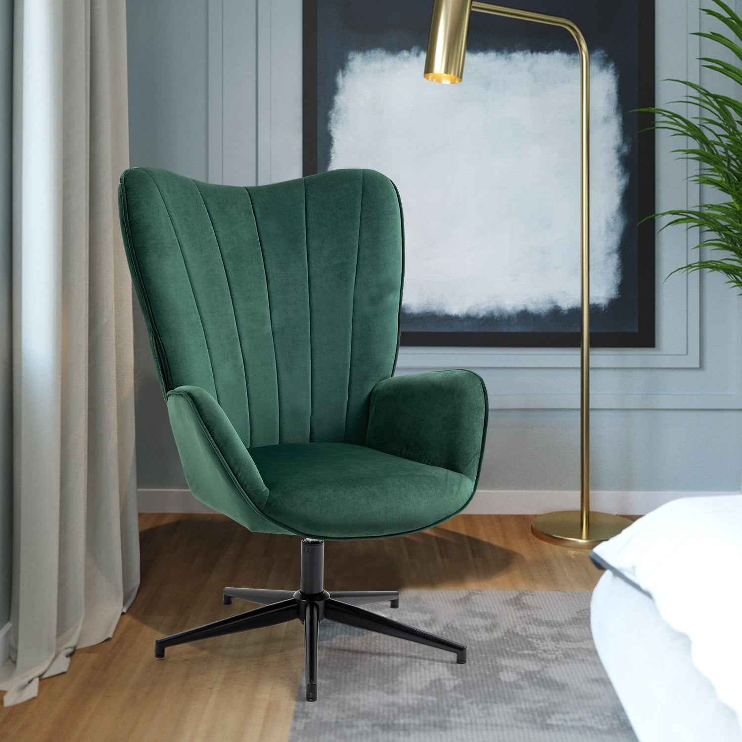 LINDELOF ירוק - כורסה מעוצבת