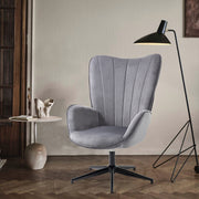 LINDELOF אפור - כורסה מעוצבת