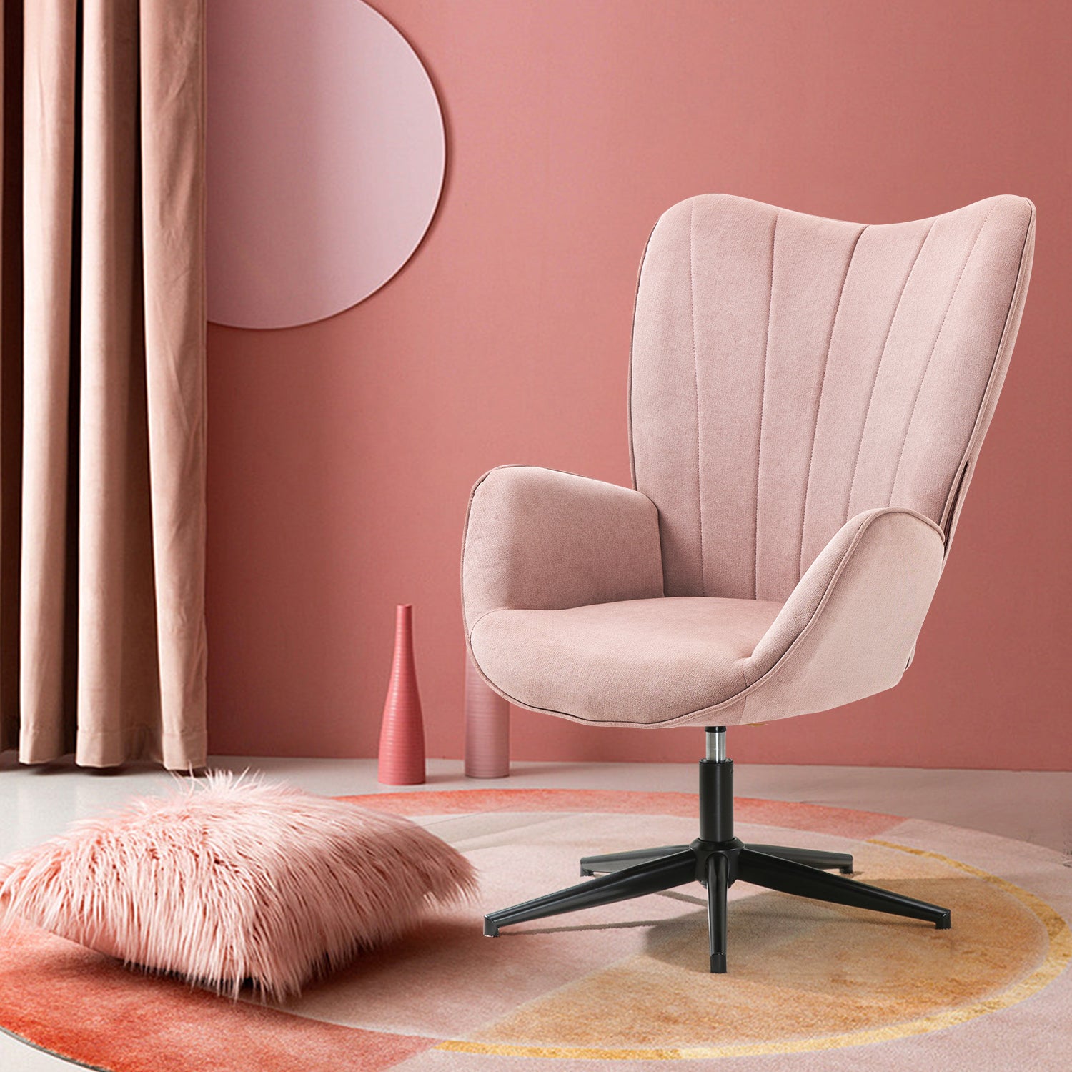 LINDELOF ורוד - כורסה מעוצבת