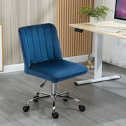 MAKER קטיפה כחול – כיסא משרדי מעוצב