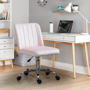 MAKER קטיפה ורוד – כיסא משרדי מעוצב