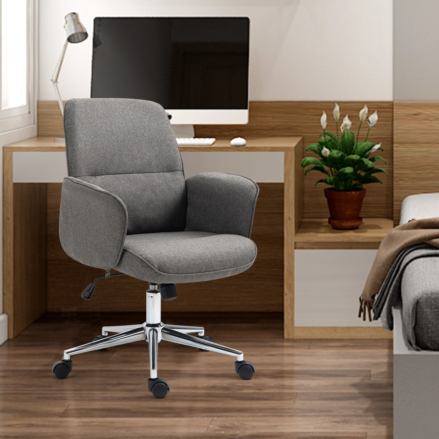 THOMASINA TWEED אפור - כיסא מנהל אקסקלוסיבי