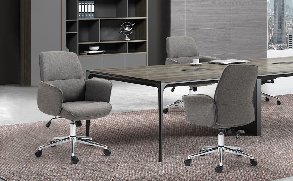 THOMASINA TWEED אפור - כיסא מנהל אקסקלוסיבי