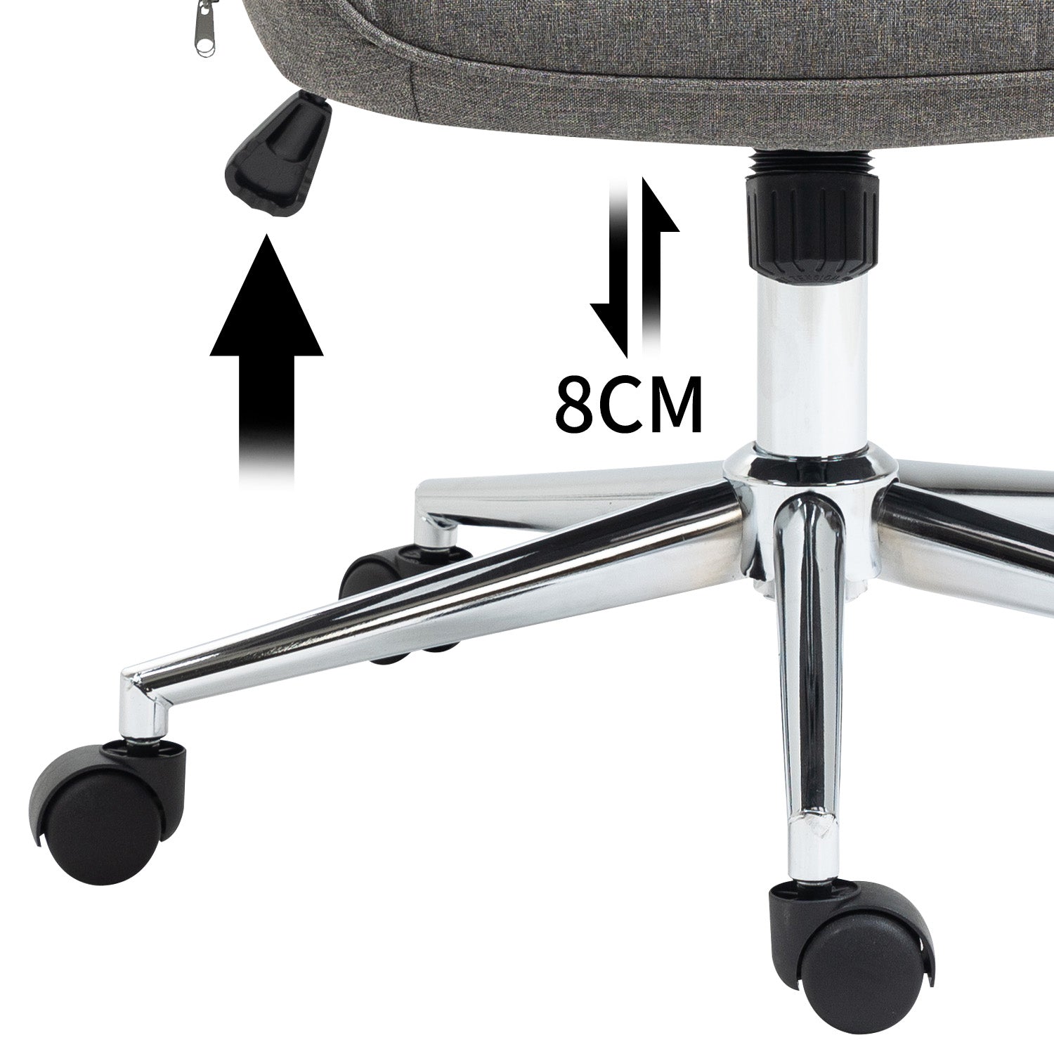 THOMASINA TWEED אפור - כיסא מנהל אקסקלוסיבי