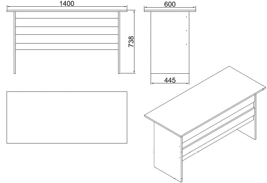 stone VO1-OB- שולחן עבודה