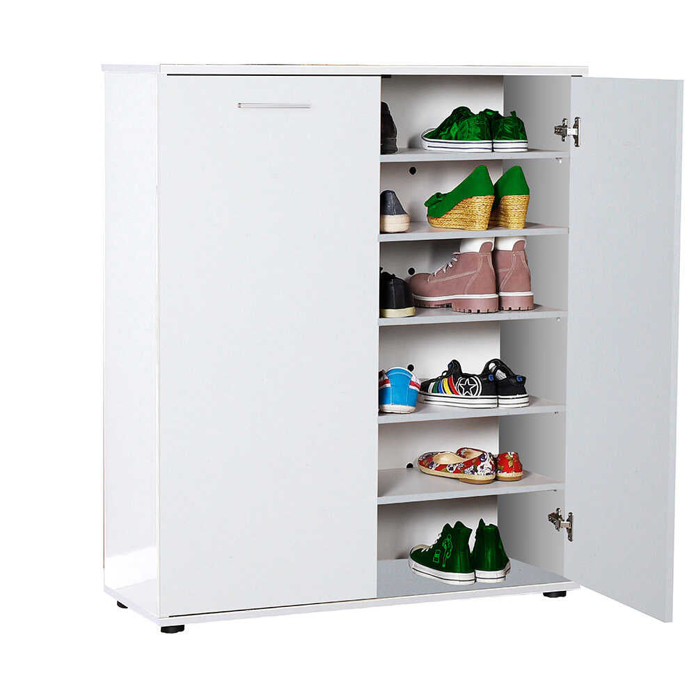 לוקאס לבן DR-520 - ארון נעליים נמוך