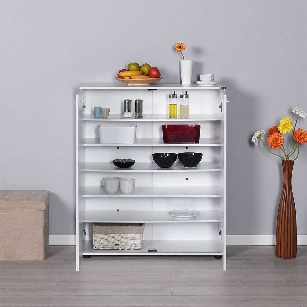 לוקאס לבן DR-520 - ארון נעליים נמוך